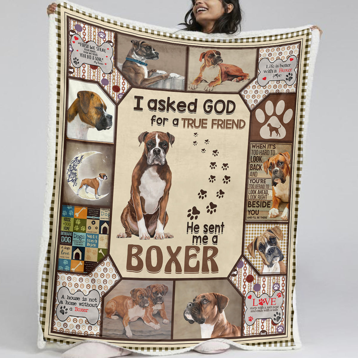 1 Pc Of Comfortable Fluffy Blanket For Dogs In Various Postures - Soft Sherpa Wool, Warm And Comfortable, Perfect For Home Decoration, Children's Blankets, Adult Cute Blankets, Sherpa Blankets, Wom