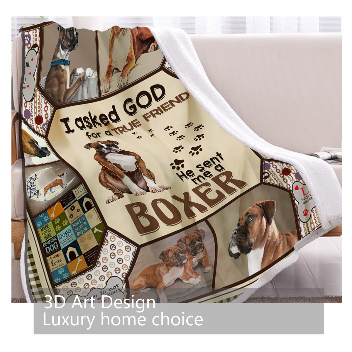 1 Pc Of Comfortable Fluffy Blanket For Dogs In Various Postures - Soft Sherpa Wool, Warm And Comfortable, Perfect For Home Decoration, Children's Blankets, Adult Cute Blankets, Sherpa Blankets, Wom