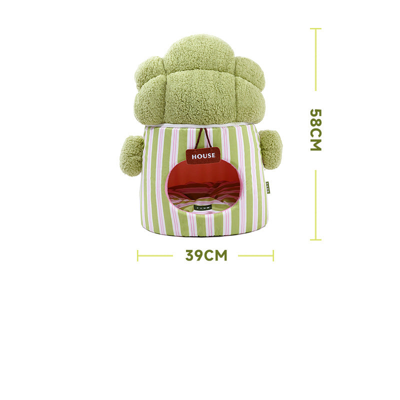 Cauliflower Tree Hole Nest Three-dimensional Enclosed One Dual-purpose Small Dog House Creative Cat House