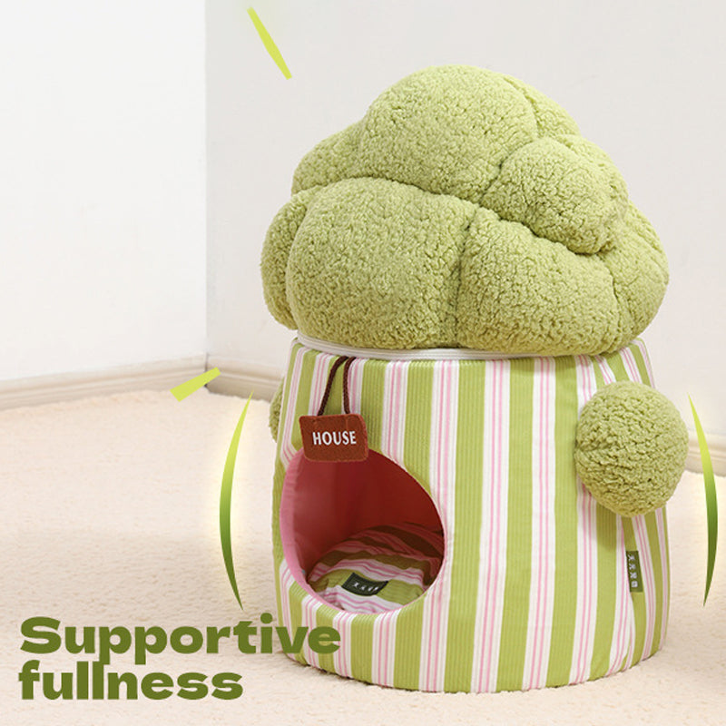 Cauliflower Tree Hole Nest Three-dimensional Enclosed One Dual-purpose Small Dog House Creative Cat House