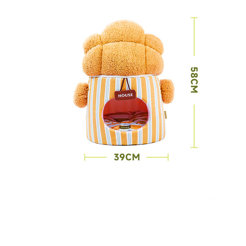 Cauliflower Tree Hole Nest Three-dimensional Enclosed One Dual-purpose Small Dog House Creative Cat House