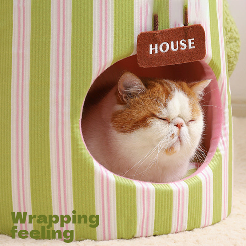 Cauliflower Tree Hole Nest Three-dimensional Enclosed One Dual-purpose Small Dog House Creative Cat House