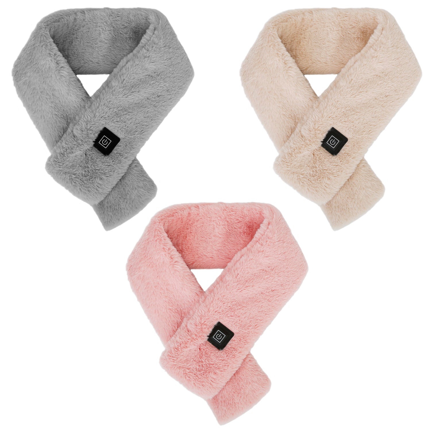 Electric Heated Scarf USB Heating Neck Wrap Unisex Winter Heated Neck Shawl Soft Warm Scarves With 3 Heating Modes